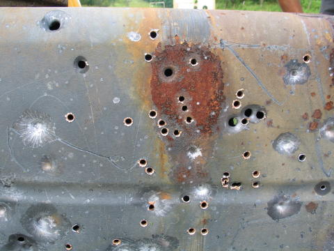 Holes in 1/4 inch steel